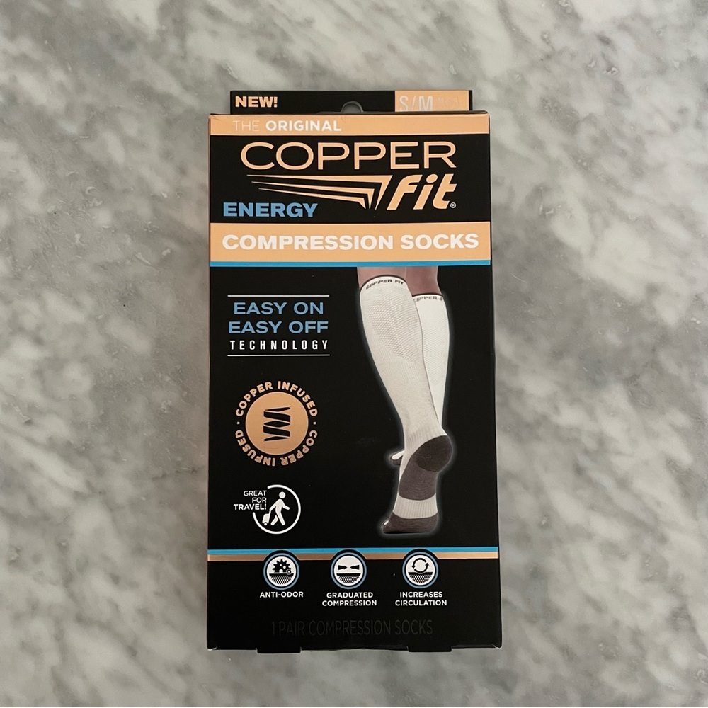 Copper Fit Unisex Adult Energy Compression Socks, 1-Pair NEW - Picture 8 of 10